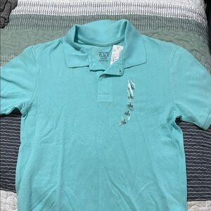 The Children's Place Blue Polo Shirt Classic Knit